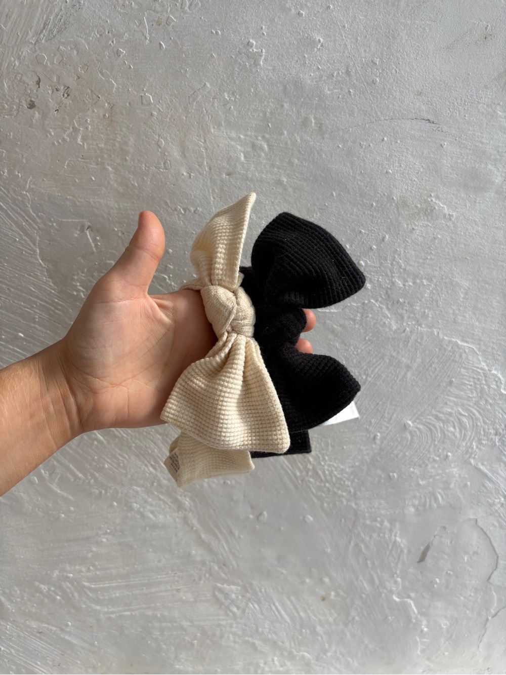 Spearmint Organic Waffle Knot baby Bows